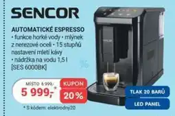 Planeo Elektro SENCOR Automatické espresso nabídka