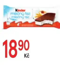 Žabka Kinder mléčný řez nabídka