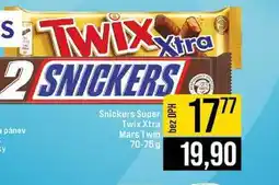Jip Snickers Super Twix Xtra Mars Twin 70-75 g nabídka