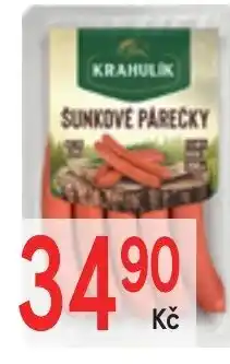 Žabka Párky šunkové nabídka
