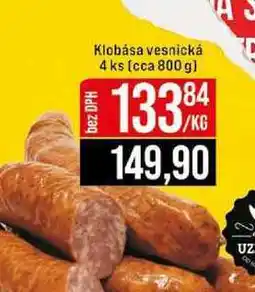 Jip Klobása vesnická 4 ks (cca 800 g) nabídka