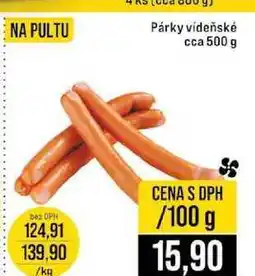 Jip Párky vídeňské cca 500 g nabídka