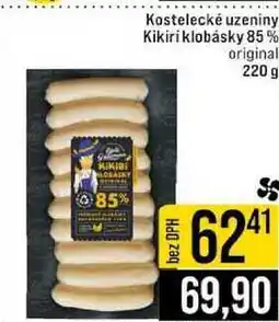 Jip Kostelecké uzeniny Kikiri klobásky 85% original 220 g nabídka