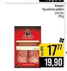 Jip Kmotr Vysočina salám plátky 75g nabídka