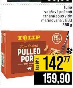 Jip Tulip vepřová pečeně trhaná sous vide marinovaná v BBQ 550 g nabídka