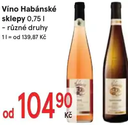 Žabka Víno Habánské sklepy nabídka