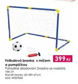 Wiky Fotbalová branka s míčem a pumpičkou nabídka