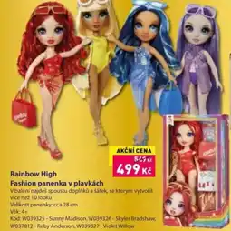 Wiky Rainbow High Fashion panenka v plavkách nabídka
