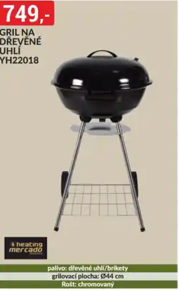 Baumax Gril na dřevěné uhlí yh22018 nabídka