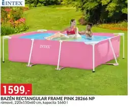 Baumax Bazén rectangular frame pink nabídka