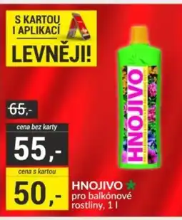 Baumax Hnojivo pro balkónové rostliny nabídka