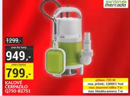 Baumax Kalové čerpadlo nabídka