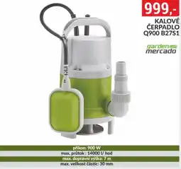 Baumax Kalové čerpadlo q900 b27s1 nabídka