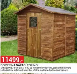 Baumax Domek na nářadí torino nabídka