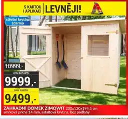 Baumax Zahradní domek zimowit nabídka