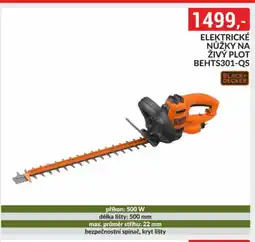 Baumax BLACK+ DECKER Elektrické nůžky na živý plot behts301-qs nabídka