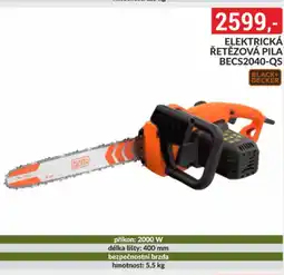 Baumax BLACK+ DECKER Elektrická řetězová pila becs2040-qs nabídka