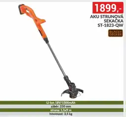 Baumax BLACK+ DECKER Aku strunová sekačka st-1823-qw nabídka