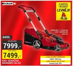 Baumax Aku sekačka rasarro 36/42 nabídka