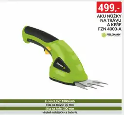 Baumax FIELDMANN Aku nůžky na trávu a keře fzn 4000-a nabídka