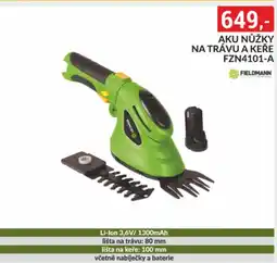 Baumax FIELDMANN Aku nůžky na trávu a keře fzn4101-a nabídka