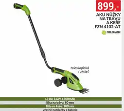 Baumax FIELDMANN Aku nůžky na trávu a keře fzn 4102-at nabídka