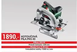 Baumax BOSCH Kotoučová pila PKS 40 nabídka