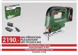 Baumax BOSCH Aku přímočará pila easysaw 18v-70 ( 1x 2.0 ah) nabídka