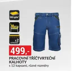 Baumax Pracovní tříčtvrteční kalhoty nabídka
