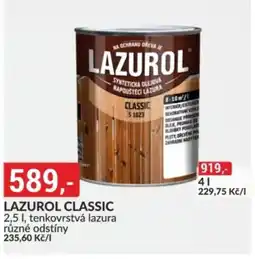 Baumax LAZUROL Classic nabídka