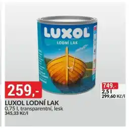 Baumax LUXOL Lodní lak nabídka