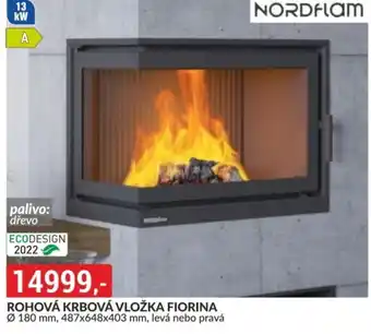 Baumax Rohová krbová vložka Fiorina nabídka