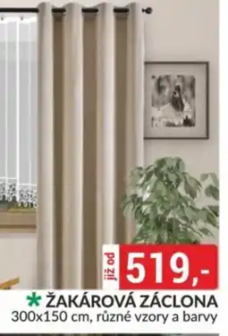 Baumax Žakárová záclona nabídka