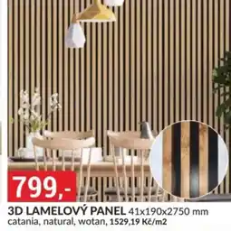 Baumax 3D lamelový panel nabídka