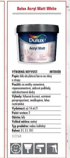 Uni Hobby Dulux Acryl Matt White nabídka