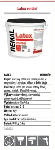 Uni Hobby Latex vnitřní nabídka