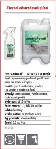 Uni Hobby Eternal odstraňovač plísní nabídka