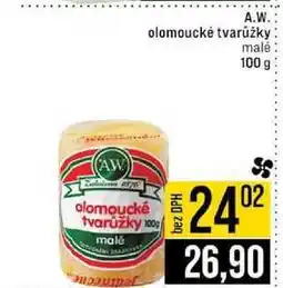 Jip A.W. olomoucké tvarůžky malé 100 g nabídka