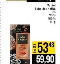 Jip Vanini čokoláda hořká 91% 95% 100% 90 g nabídka