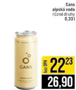 Jip Cans alpská voda různé druhy 0,33l nabídka