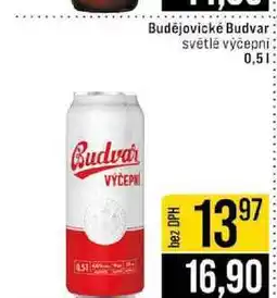 Jip Budějovické Budvar světlé výčepni 0,5l nabídka