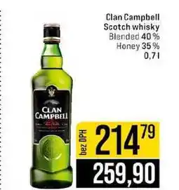 Jip Clan Campbell Scotch whisky Blended 40% Honey 35% 0,7l nabídka