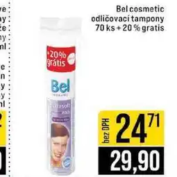 Jip Bel cosmetic odličovací tampony 70 ks + 20% gratis nabídka