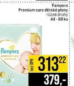 Jip Pampers premium care Pampers Premium care dětské pleny různé druhy 44-68ks nabídka