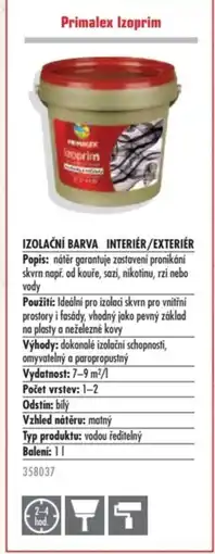 Uni Hobby Primalex Izoprim nabídka
