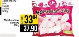 Jip Zelé bonbony mix kyselé sladké 600 g Marshmallows bonbony 300 g nabídka