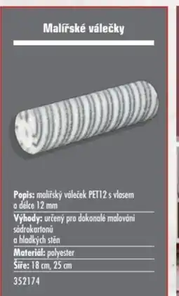 Uni Hobby Popis: malířský váleček PET12 s vlasem o délce 12 mm nabídka