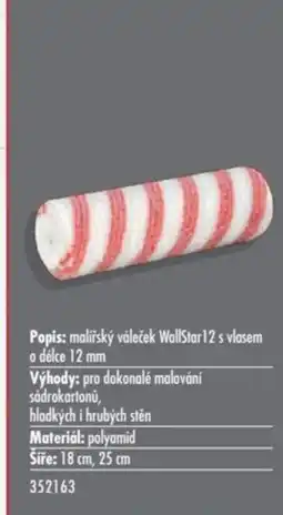 Uni Hobby Popis: malířský váleček WallStar 12 s vlasem nabídka
