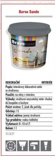 Uni Hobby Barva Sande Bravo INSPIRE Sande nabídka