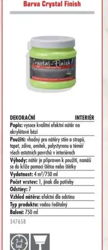 Uni Hobby Barva Crystal Finish nabídka